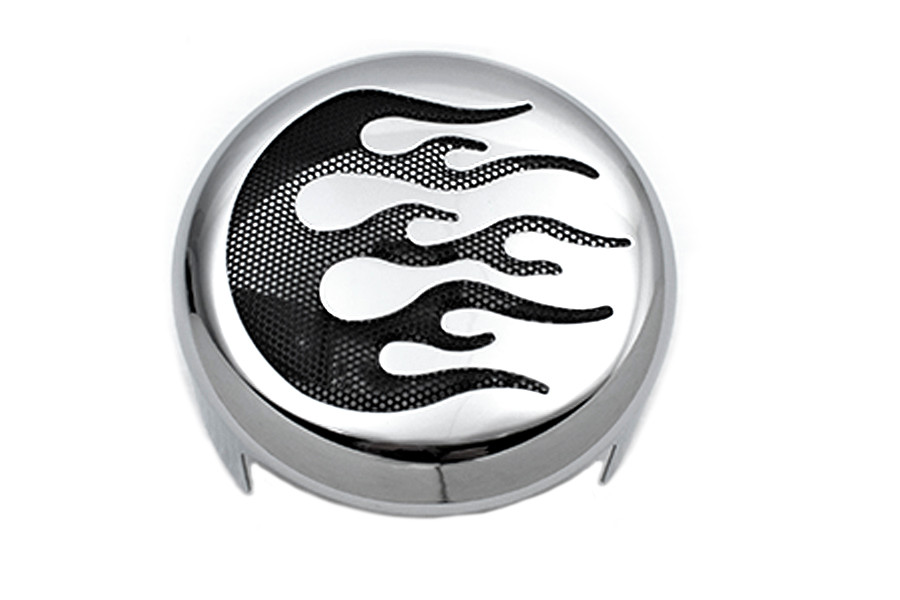 V-Twin #76636FB4 - Flame Accent Horn Cover