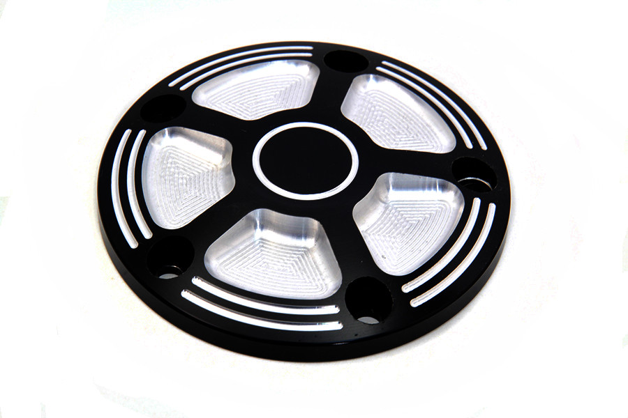 V-Twin #78096 - Black Contrast 5-Hole Point Cover