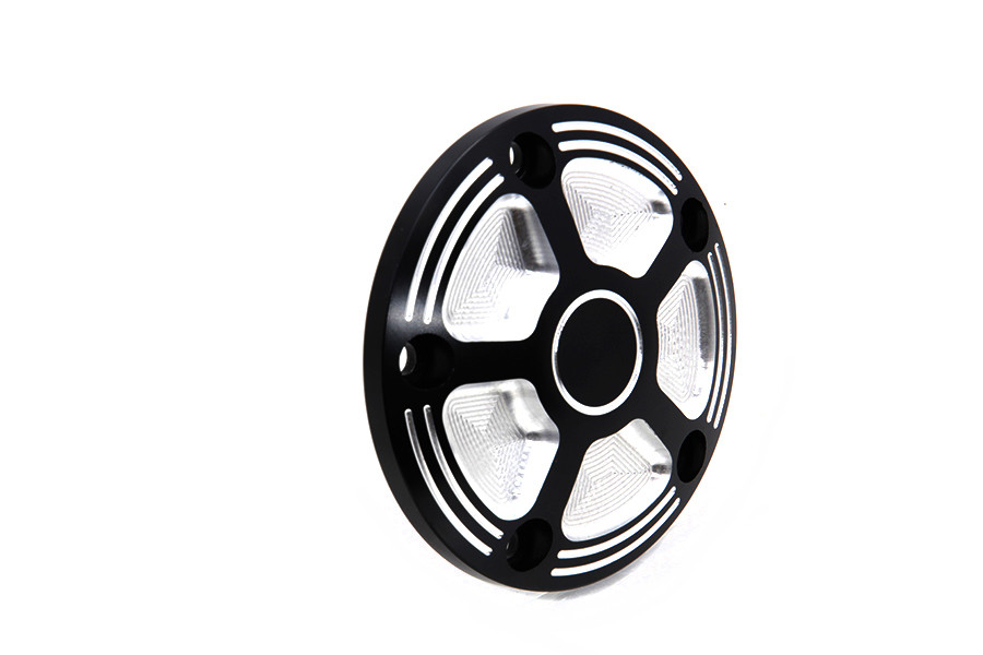 V-Twin #78096 - Black Contrast 5-Hole Point Cover