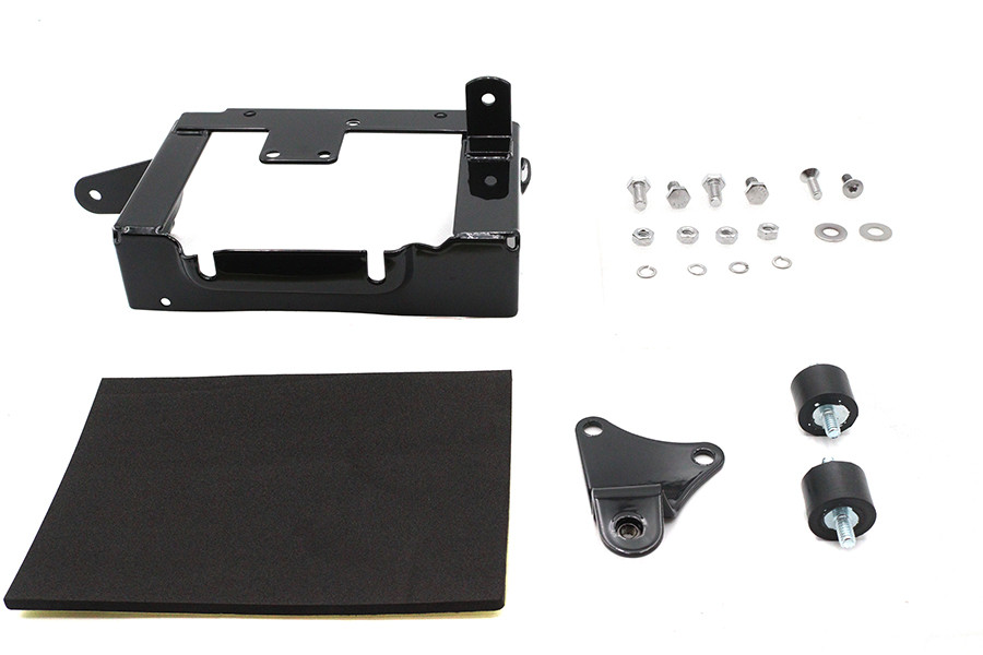 V-Twin #19405B - Black Battery Carrier Kit
