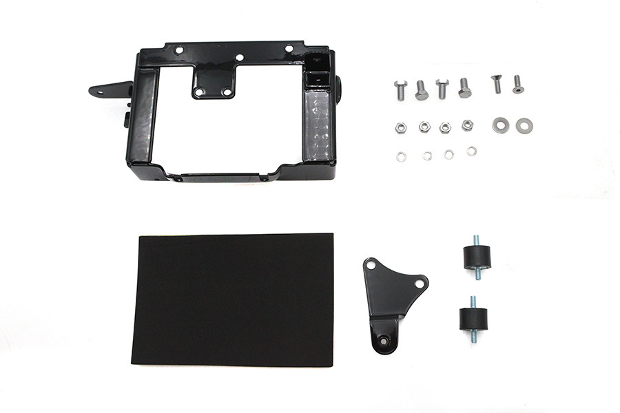 V-Twin #19405B - Black Battery Carrier Kit
