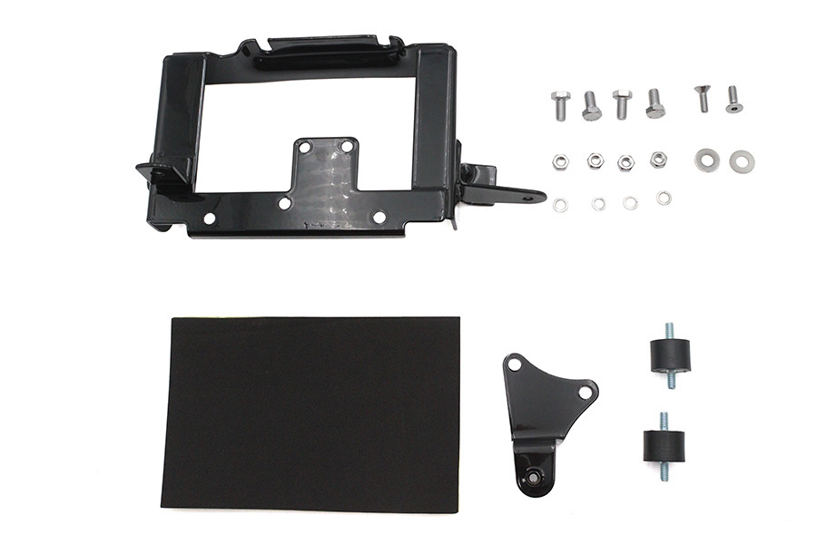 V-Twin #19405B - Black Battery Carrier Kit
