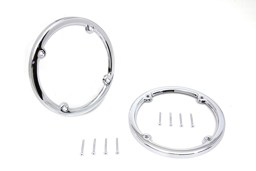 V-Twin #78169 - Chrome Rear Tour-Pak Speaker Trim Set