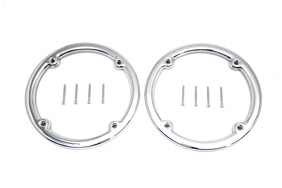 V-Twin #78169 - Chrome Rear Tour-Pak Speaker Trim Set