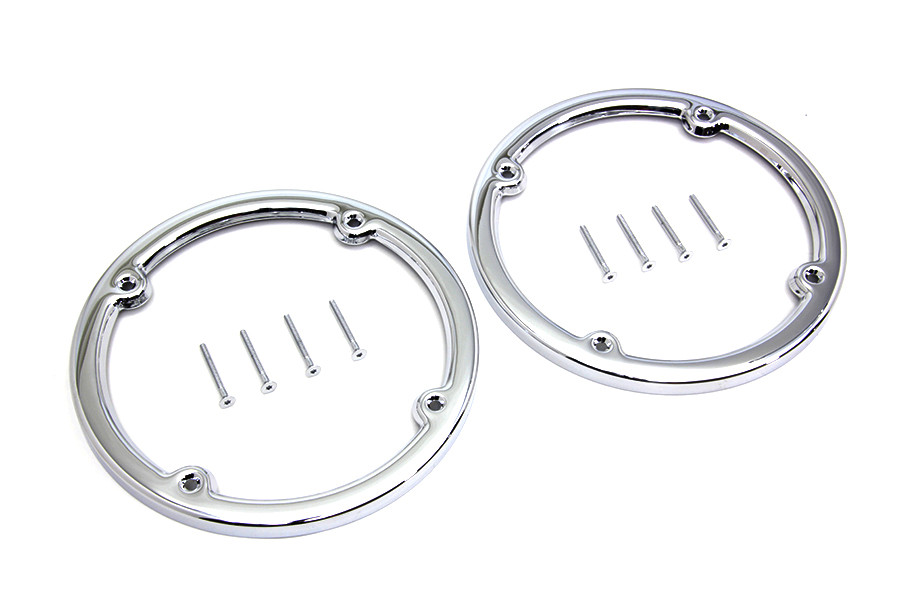 V-Twin #78169 - Chrome Rear Tour-Pak Speaker Trim Set