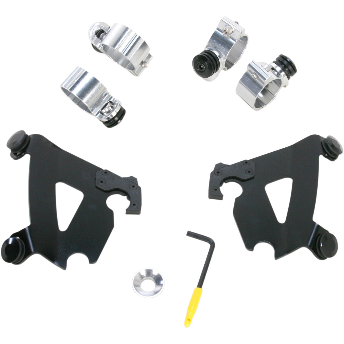 Memphis Shades #MEB1995 - Cafe Mounting Kit - Black - XL/FXD