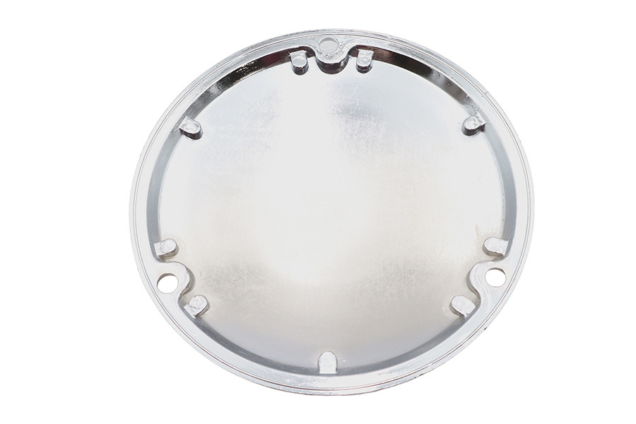 V-Twin #71033 - Finned Derby Cover Chrome