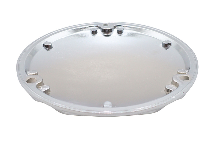V-Twin #71033 - Finned Derby Cover Chrome