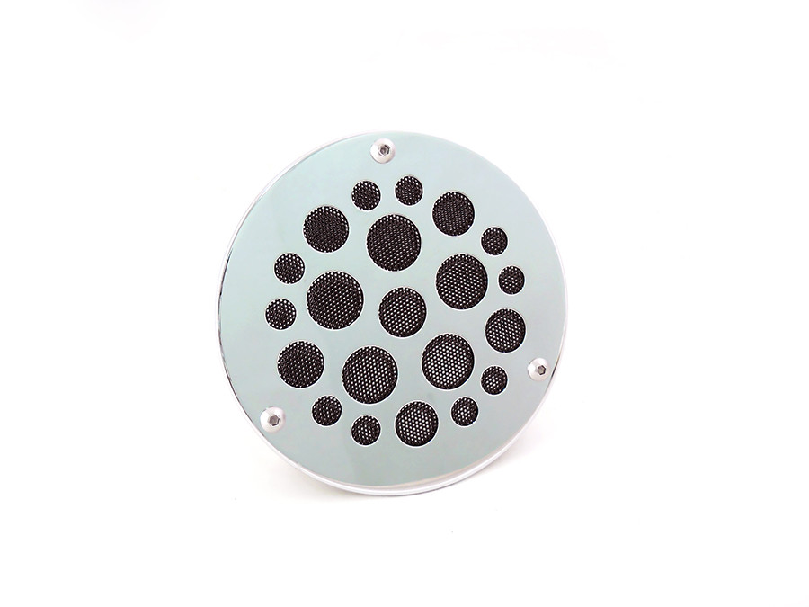 V-Twin #62314 - 3-Hole Derby Cover Chrome