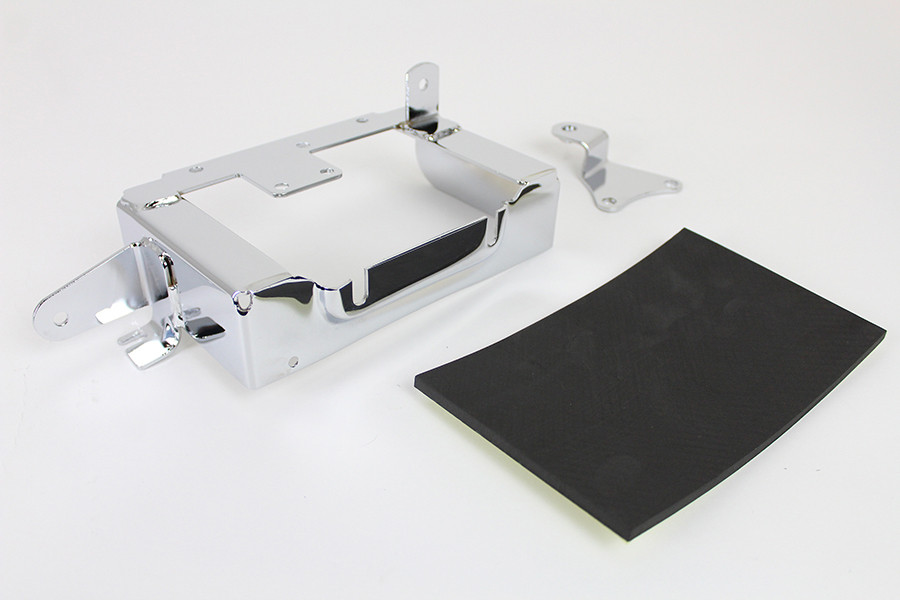 V-Twin #02753 - Chrome Battery Carrier