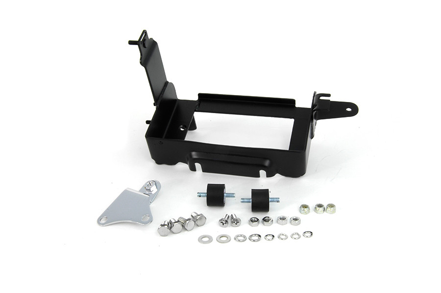 V-Twin #74670B - Black Battery Carrier Kit