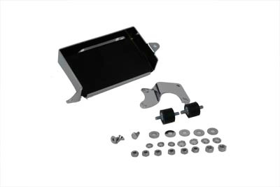 V-Twin #19253 - Chrome Battery Carrier Kit