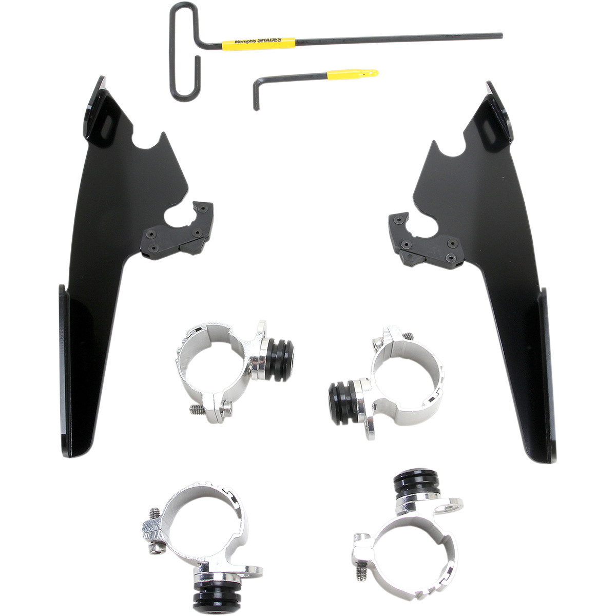 Memphis Shades #MEB2001 - Fats/Slim Mounting Kit - Black - XL883