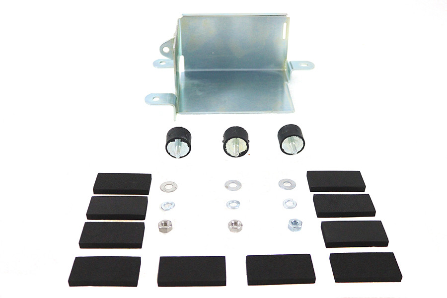 V-Twin #B-2596 - Battery Carrier Kit Zinc