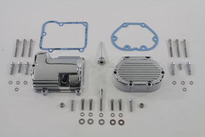 V-Twin - Transmission Side Cover and Top Cover Set Chrome