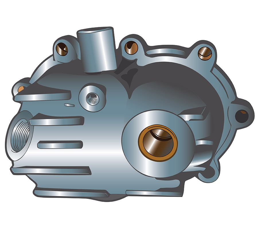 V-Twin - STD Finned Kick Starter Cover Cast Aluminum