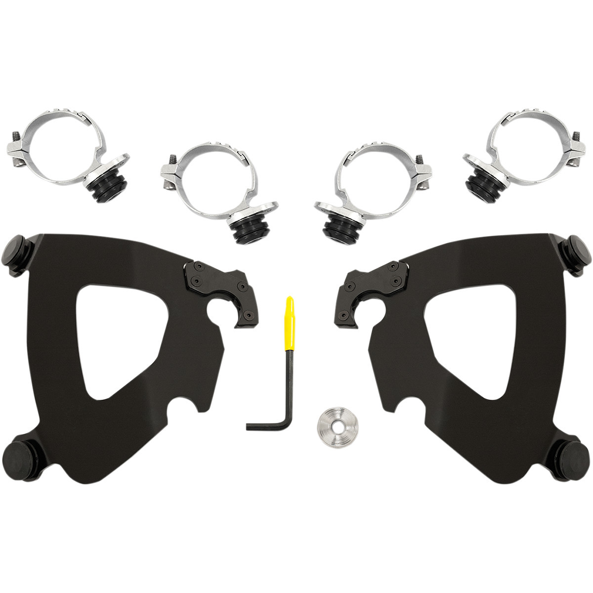 Memphis Shades #MEB2014 - Gauntlet Mounting Kit - Black - FXDL '14-'17