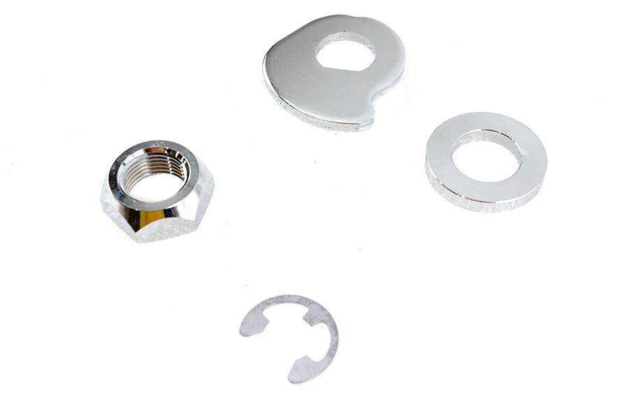V-Twin #339167 - FLT Rear Axle Nut Kit Zinc Plated