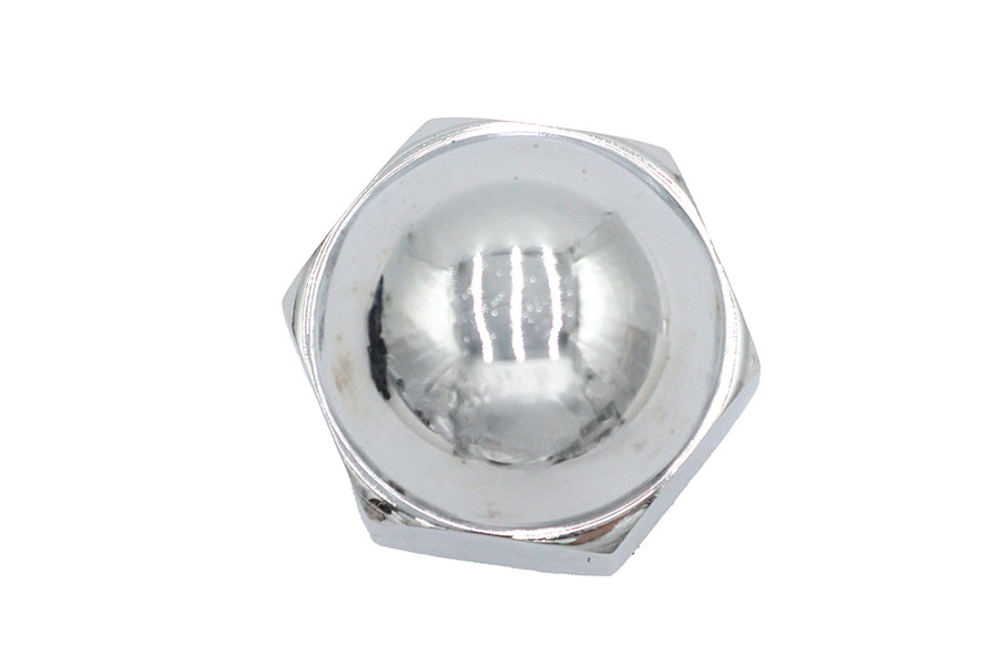 V-Twin #76085B - Chrome Axle Shoulder Nut 5/8 inch Outer Diameter