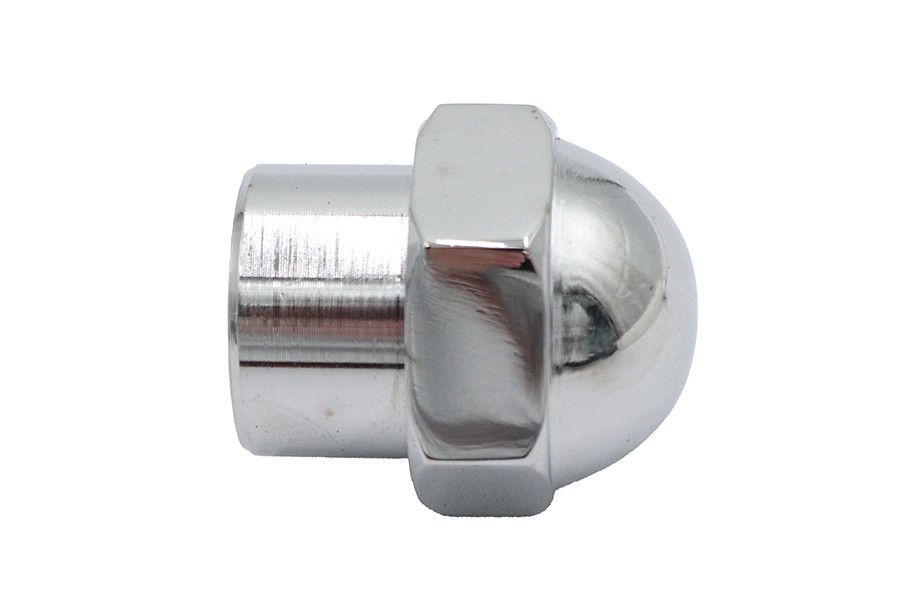 V-Twin #76085B - Chrome Axle Shoulder Nut 5/8 inch Outer Diameter
