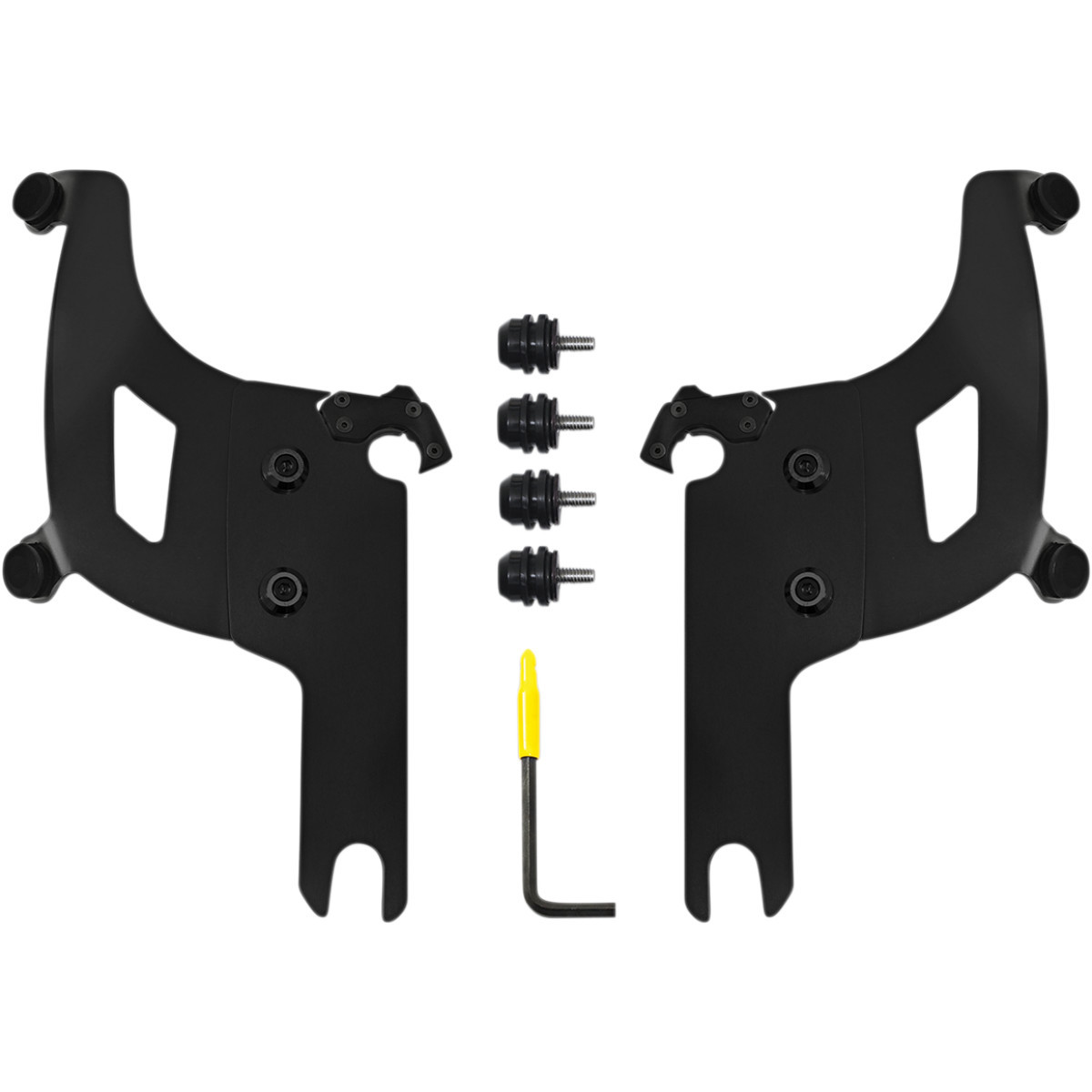 Memphis Shades #MEB2042 - Bullet Mounting Kit - Black - FLHRS/XS