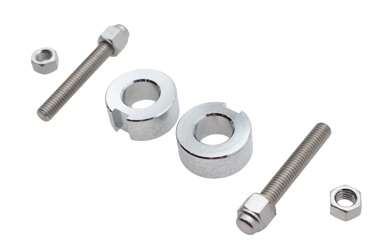 V-Twin - Chrome Rear Axle Adjuster
