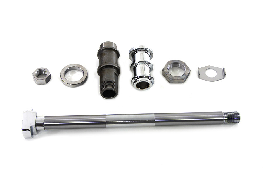 V-Twin #63013C - Chrome Rear Axle Kit