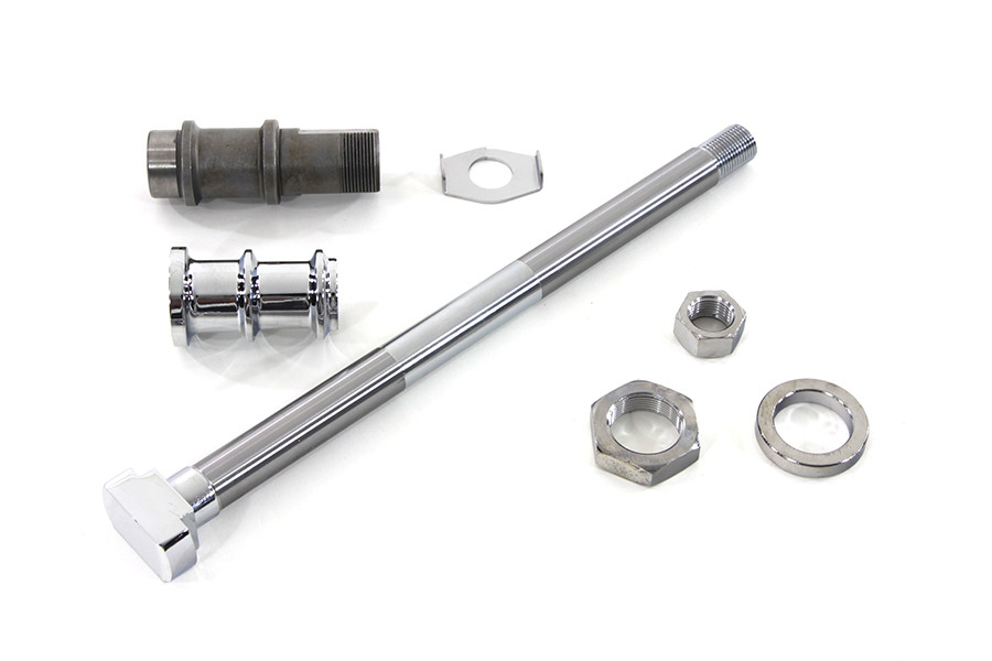V-Twin #63013C - Chrome Rear Axle Kit