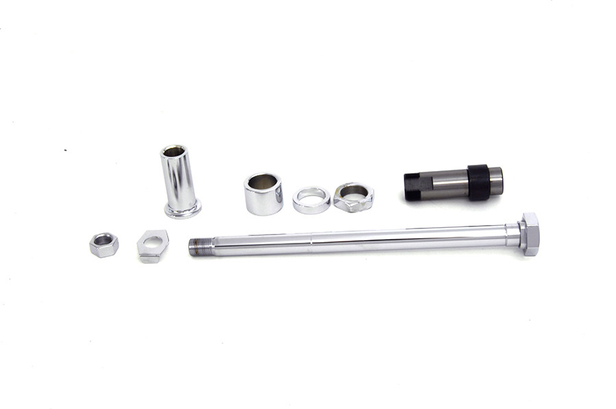 V-Twin #63021 - Chrome Rear Axle Kit