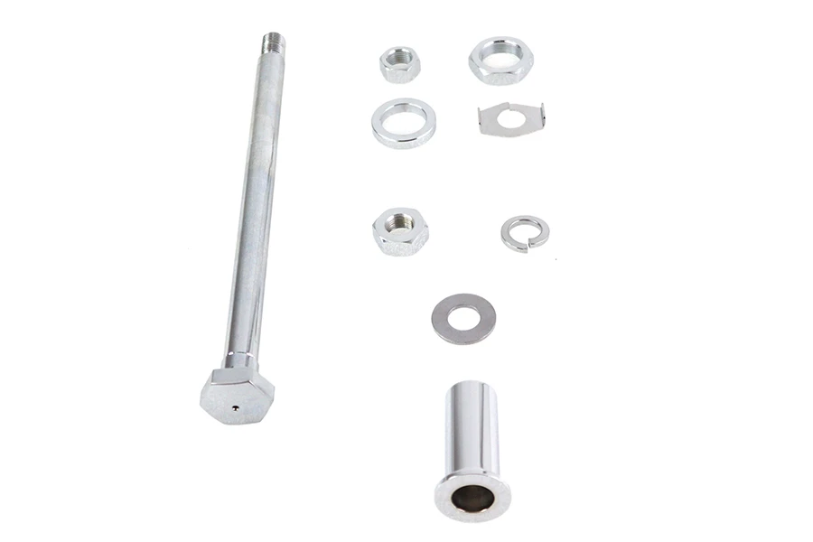 V-Twin #16-0267 - Chrome Rear Axle Kit