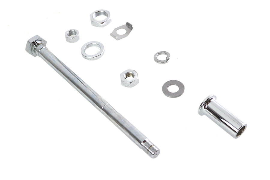 V-Twin #16-0267 - Chrome Rear Axle Kit