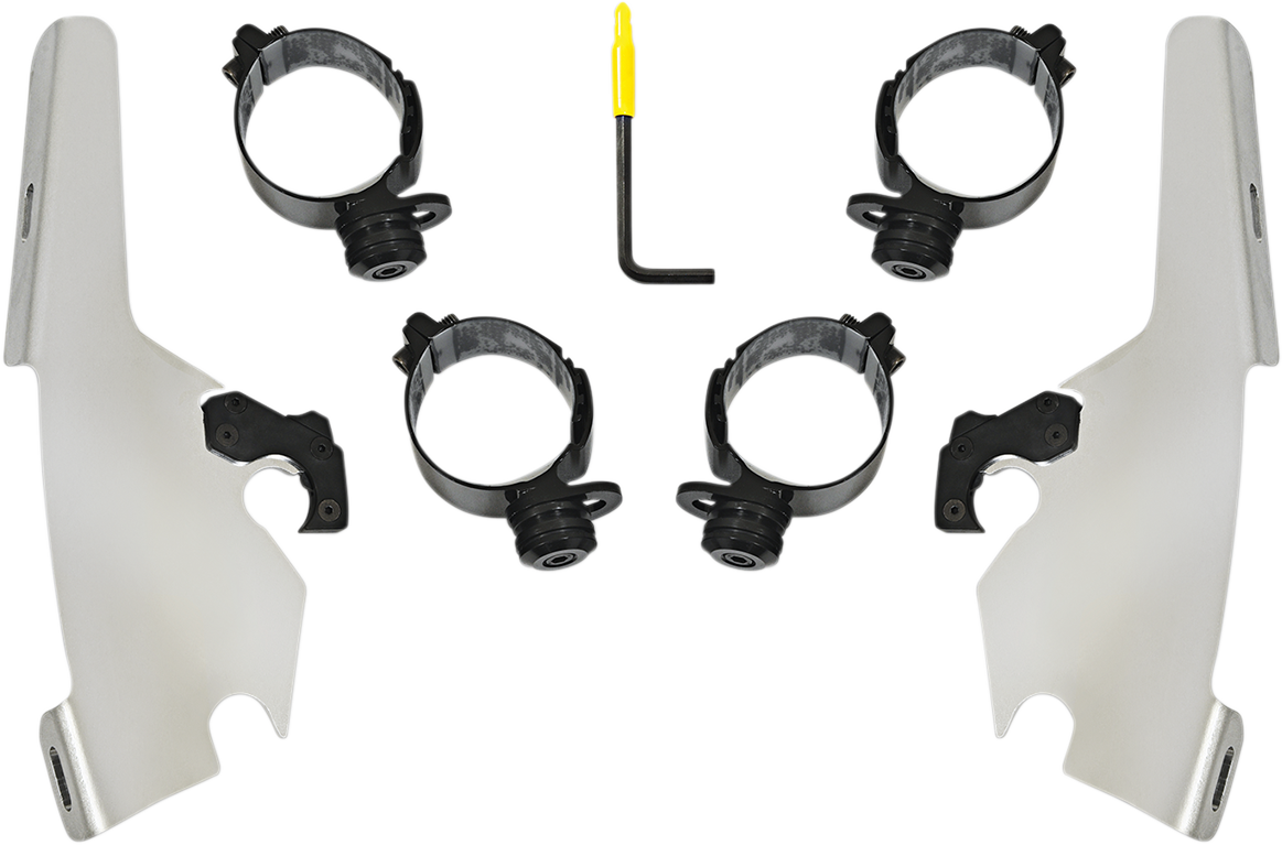 Batwing - Mounting Kit - Polished - FLSB