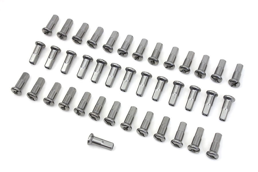 V-Twin #45-0160R + CAD - Spoke 40 Piece Cadmium Nipple Set