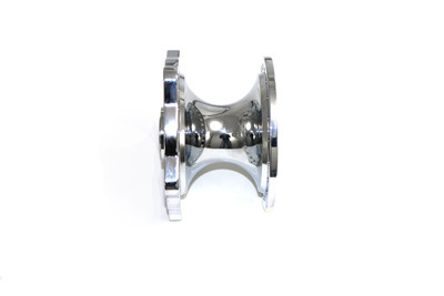 V-Twin #19377 - Chrome Front Wheel Hub Clover Style
