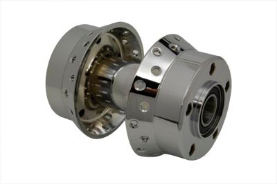 V-Twin #70006 - Chrome Rear Wheel Hub 1 inch Bearings