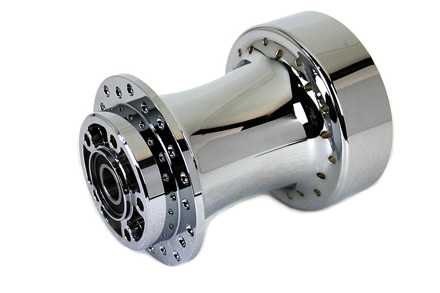V-Twin #76835 - Chrome Wheel Hub 25mm Bearings