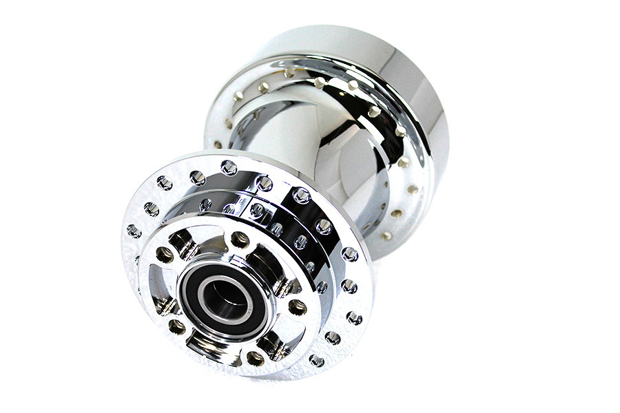 V-Twin #76835 - Chrome Wheel Hub 25mm Bearings
