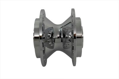 V-Twin #76825 - Chrome Front Wheel Hub 3/4 inch Bearings