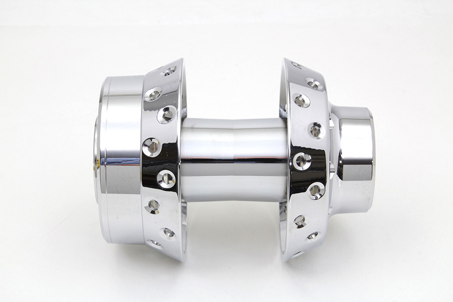 V-Twin #76985 - Chrome Front Wheel Hub 3/4 inch Bearings