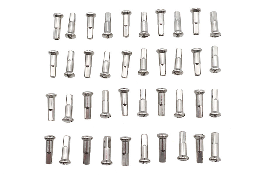 V-Twin #16-0500SS - Spoke 40 Piece Stainless Steel Nipple Set