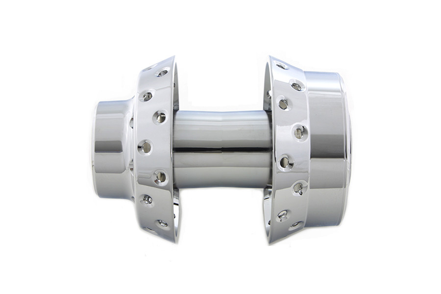 V-Twin #76836 - Chrome Front Wheel Hub with 25mm Bearings
