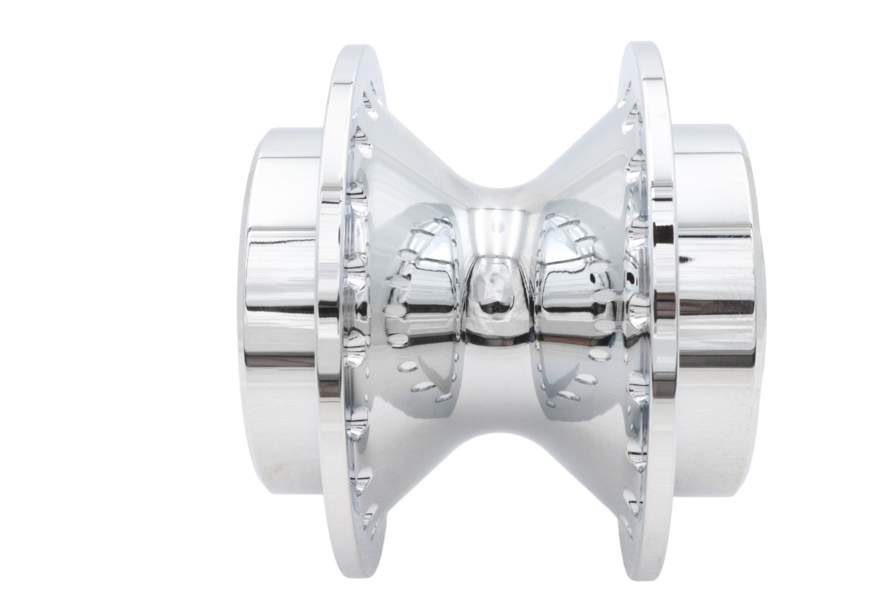 V-Twin #76817 - Chrome Front Wheel Hub 25mm Bearings