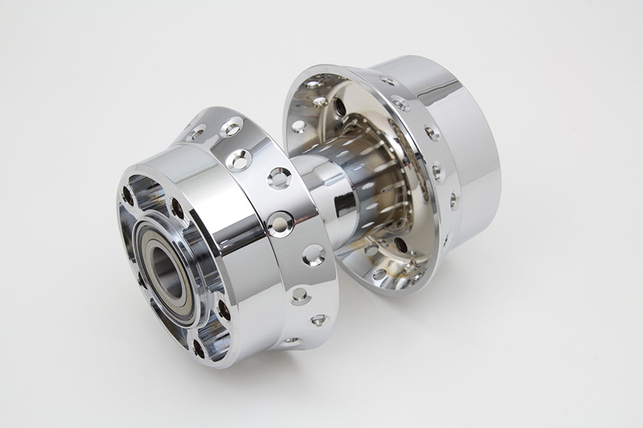 V-Twin #76869ABS - Rear Wheel Hub Chrome