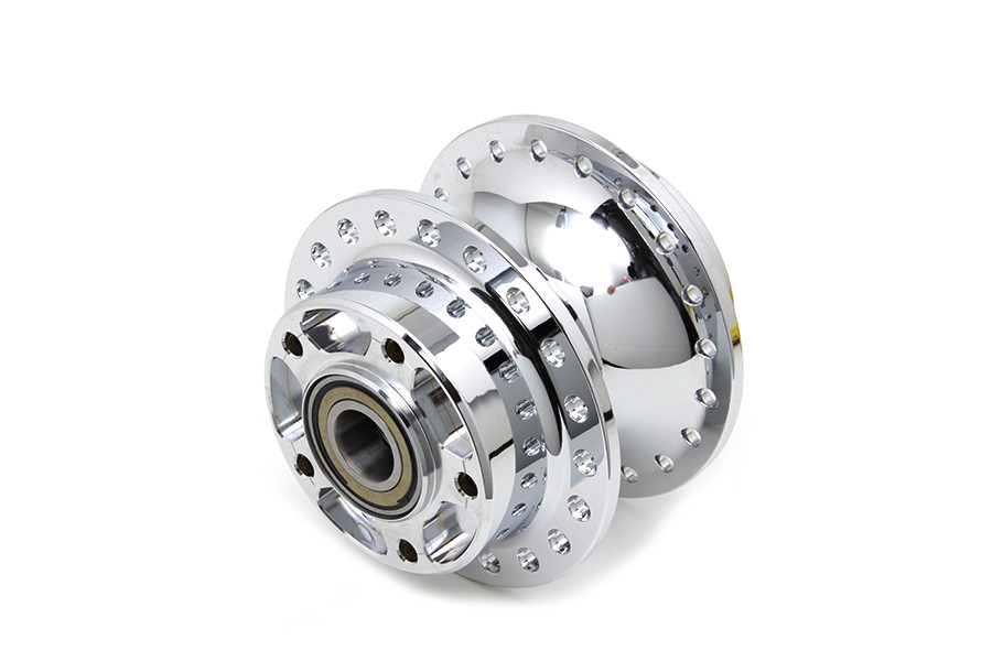 V-Twin #76871ABS - Front Wheel Hub Chrome
