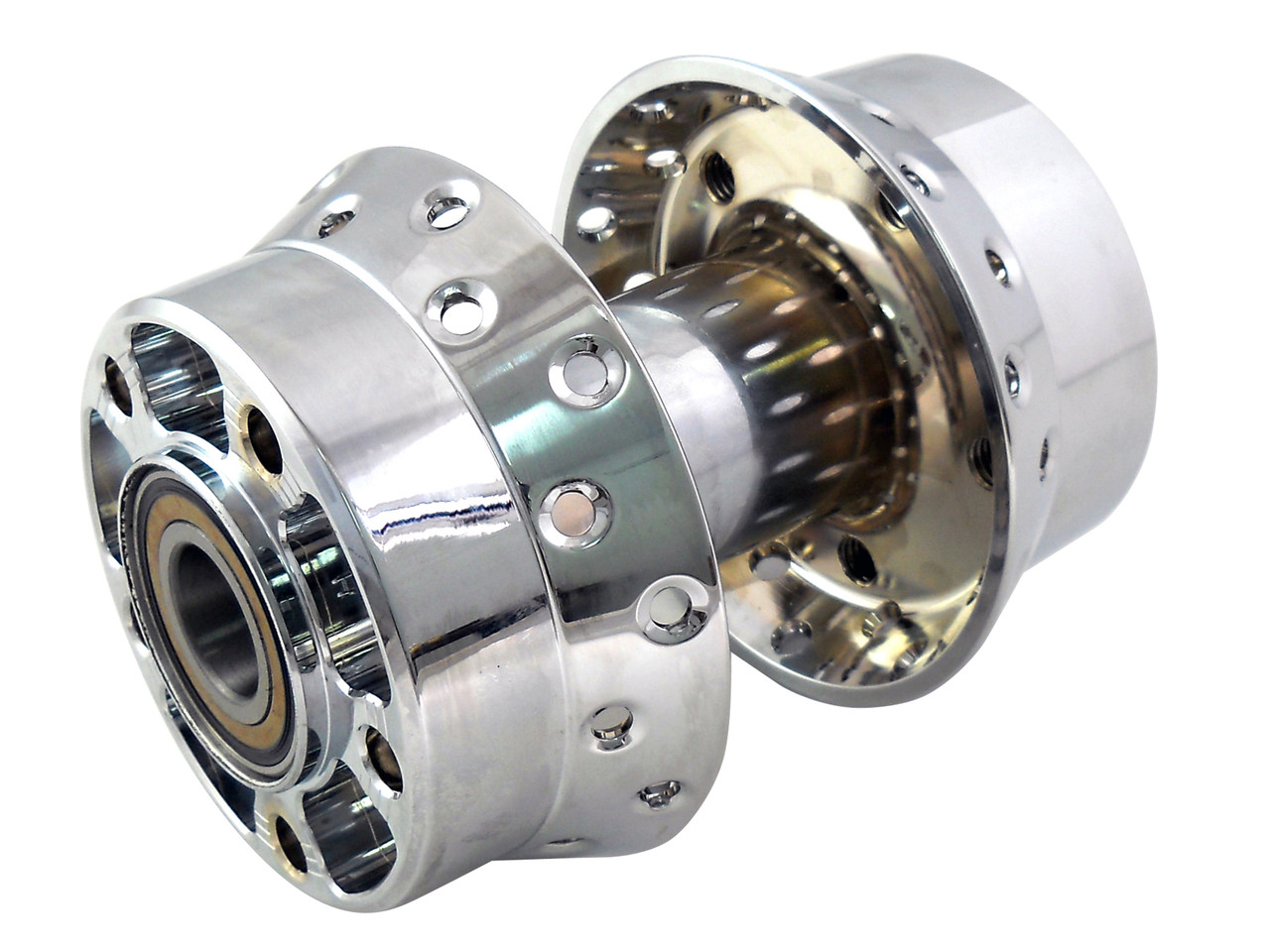 V-Twin #76836ABS - Front Wheel Hub Chrome