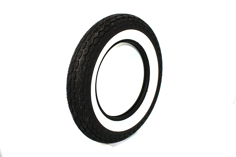 Coker Tire #63400 - Replica Tire 5.00 X 16 inch Wide Whitewall