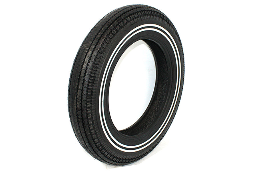Coker Tire #63520 - Replica Super Eagle 5.00 X 16 inch Double Whitewall