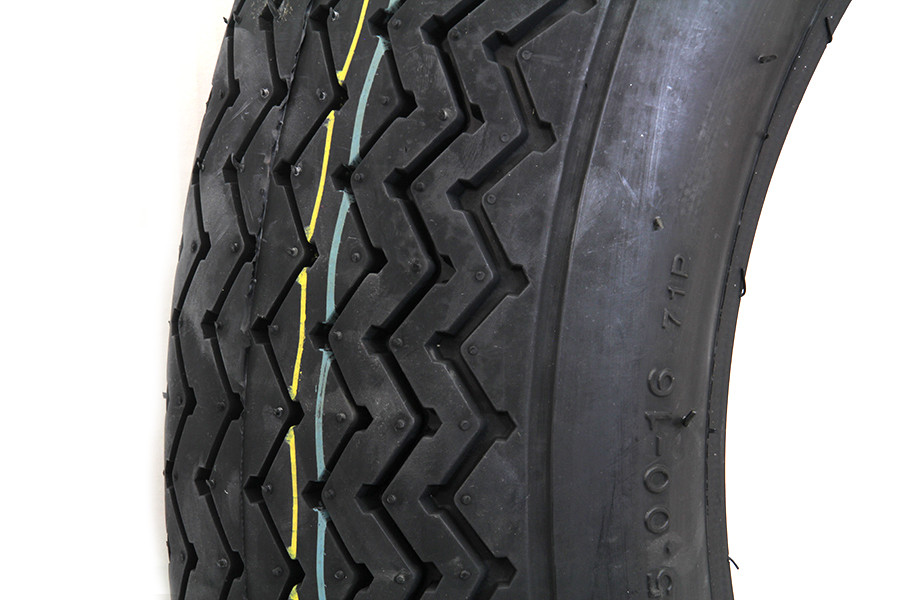 Coker Tire #73334 - Firestone Replica 5.00 X 16 inch Indian Script