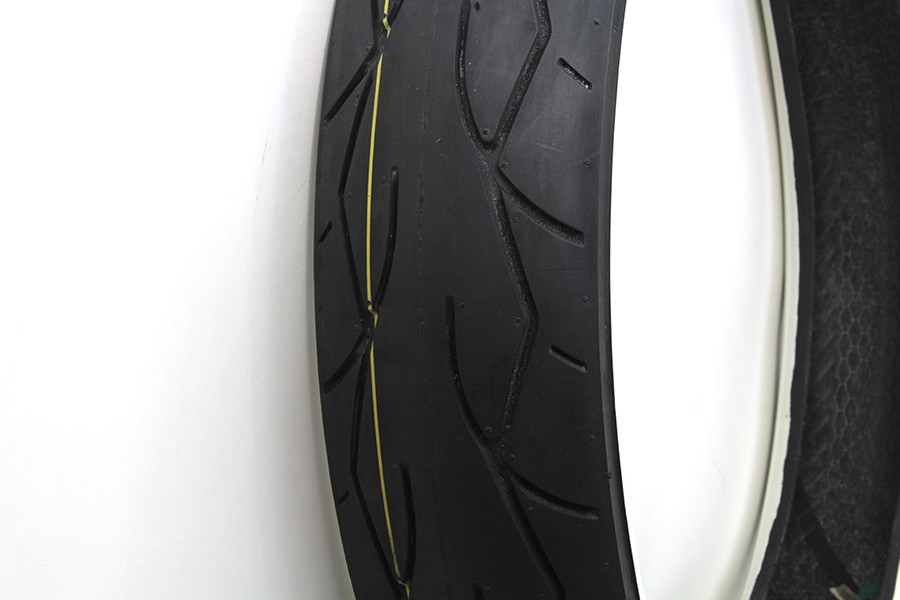 Vee Rubber #16-4998 - Vee Rubber 120/70H X 21 inch Whitewall Tire