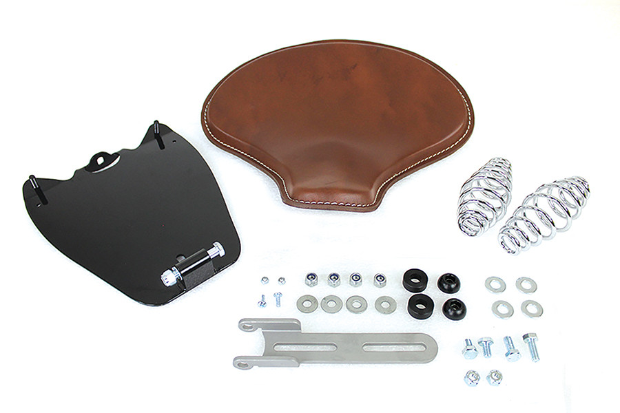 Corbin Gentry - Indian Scout Leather Solo Seat Kit Brown